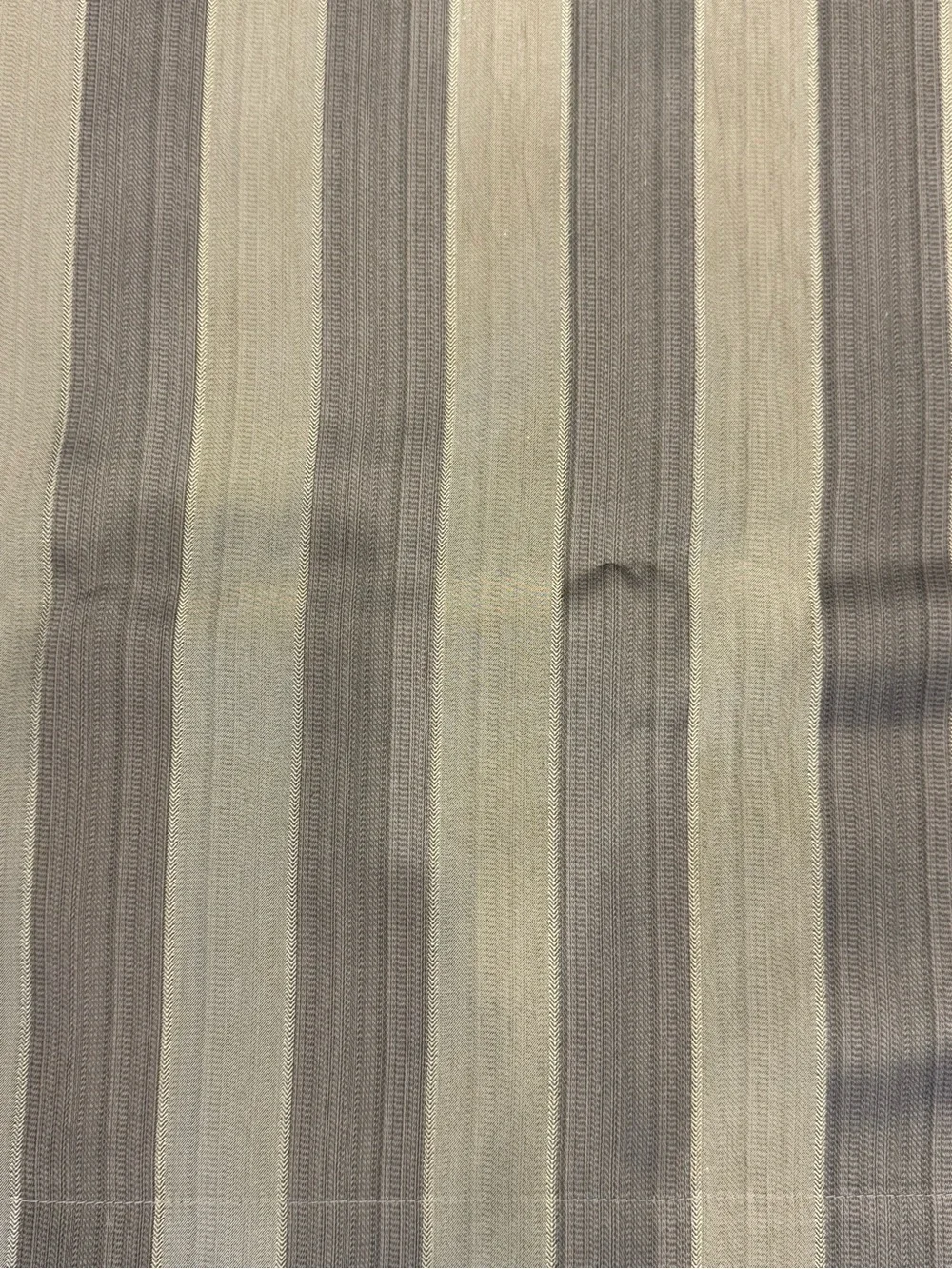 Two Yellow and Gold striped  curtain panels